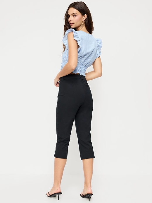 Image number 3 showing, High-Waisted Pixie Capri Pants