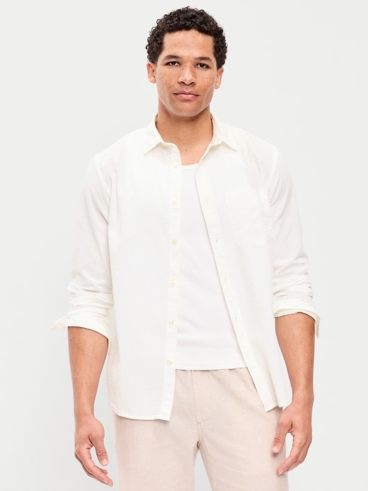 Image number 1 showing, Long-Sleeve Relaxed Pocket Shirt