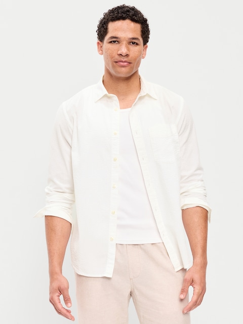 Long-Sleeve Relaxed Pocket Shirt