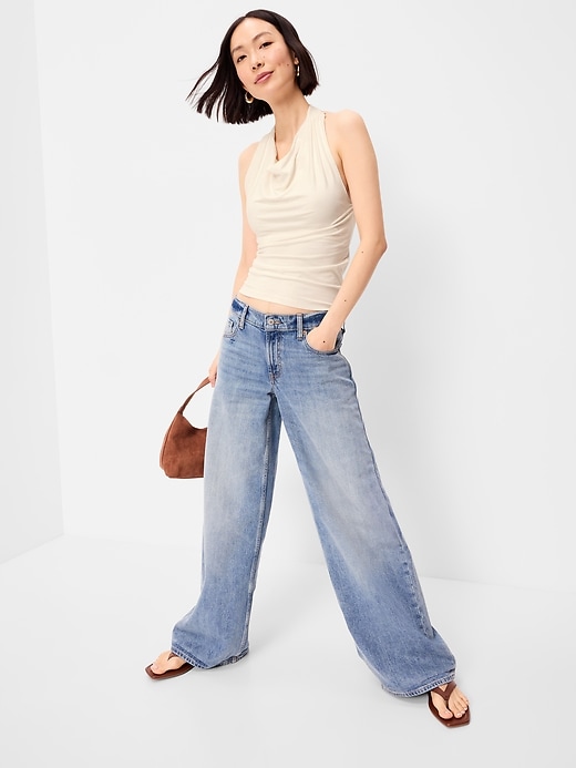 Image number 3 showing, Cowl-Neck Halter Top