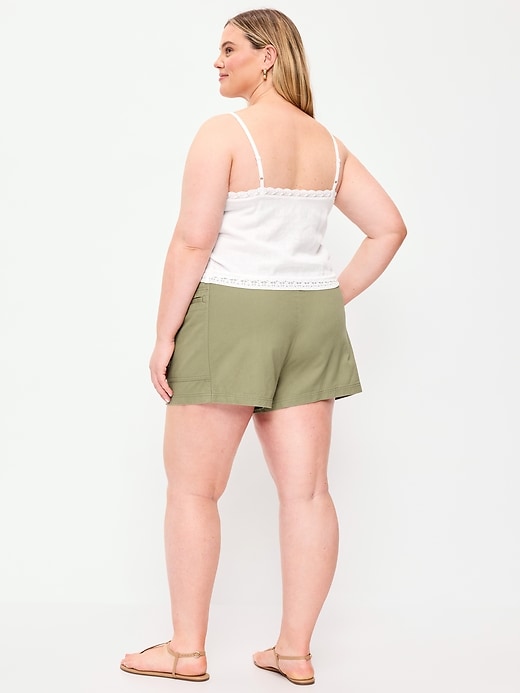 Image number 5 showing, High-Waisted Pull-On Utility Shorts