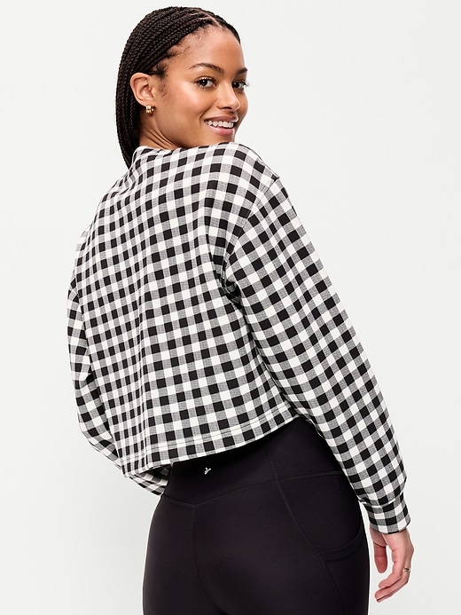 Image number 2 showing, Dynamic Fleece Oversized Crop Sweatshirt