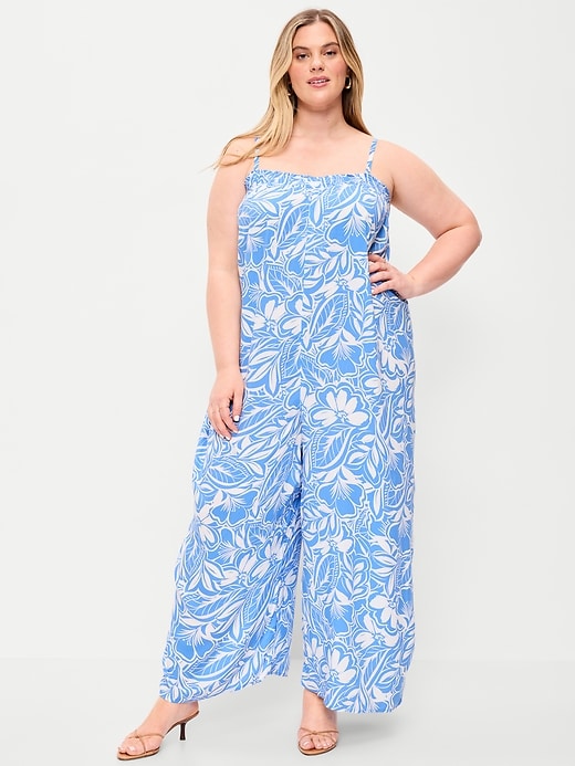 Image number 8 showing, Airy Smocked Jumpsuit