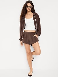 Image number 3 showing, Terry Cloth Full-Zip Hoodie Sweatshirt