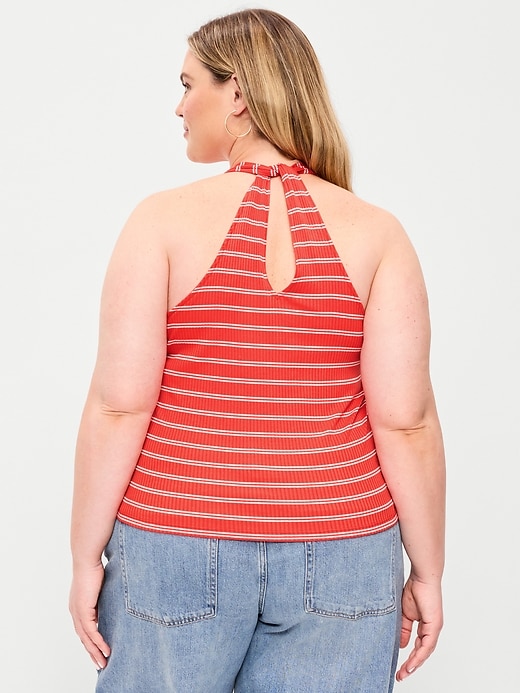 Image number 10 showing, Sleeveless Ribbed Loop-Back Tank Top