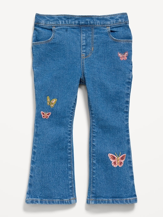 Image number 3 showing, Wow Pull-On High-Waisted Flare-Leg Jeans for Toddler Girls