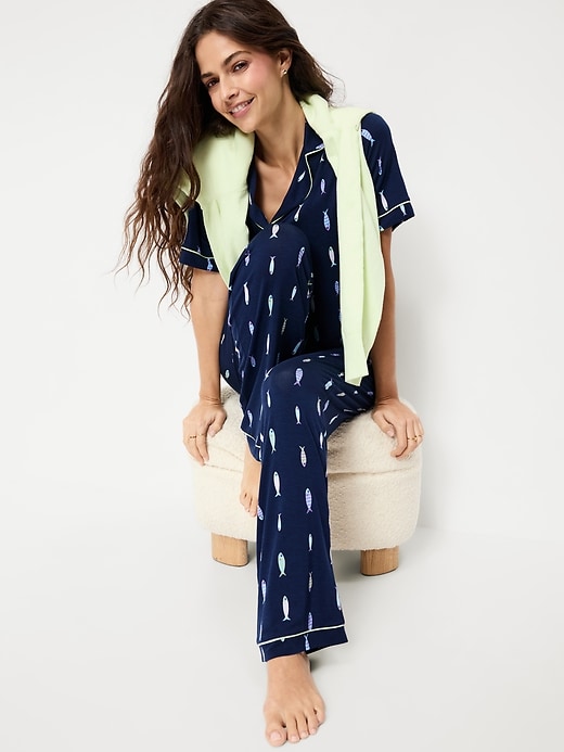 Image number 3 showing, Sunday Sleep Knit Jersey Pant Set