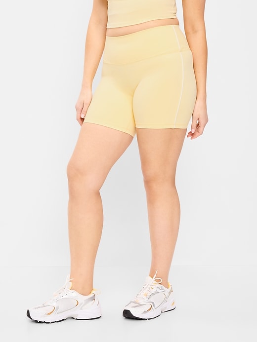 Image number 5 showing, High-Waisted StudioSmooth Biker Shorts -- 6-inch inseam