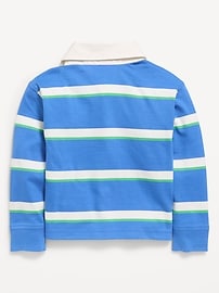 Image number 3 showing, Oversized Boxy-Fit Long-Sleeve Birthday Rugby Shirt for Toddler Boys