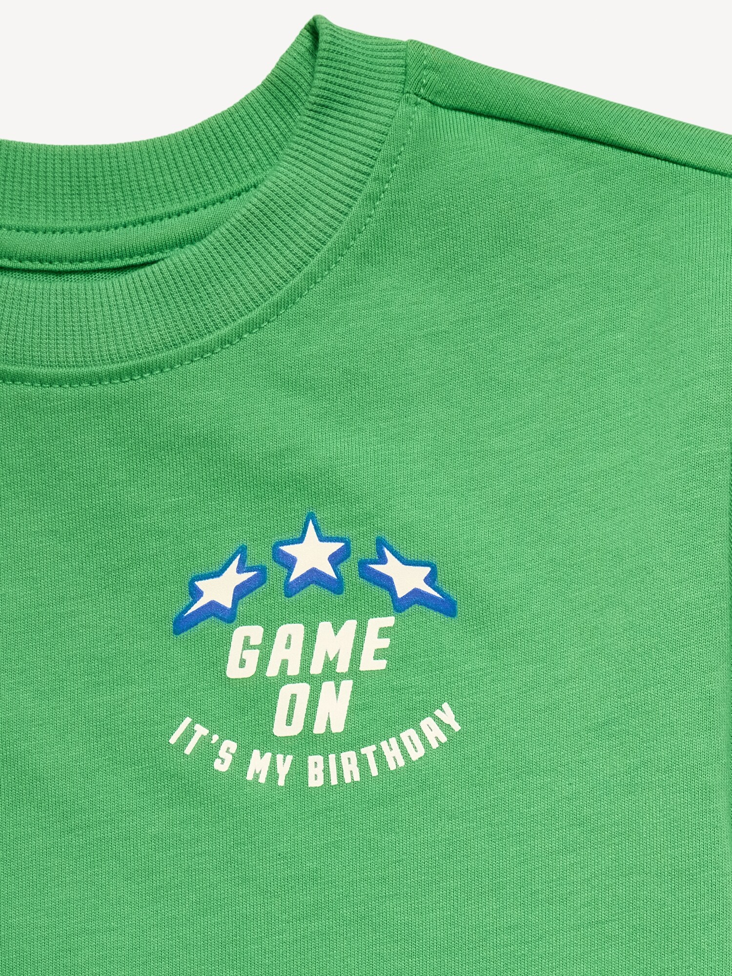Футболка Old Navy Oversized Short-Sleeve Birthday Graphic T-Shirt для мальчиков-малышей, цвет: Chrysalis — фото 4