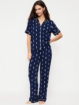 Sunday Sleep Knit Jersey Pant Set - image 3