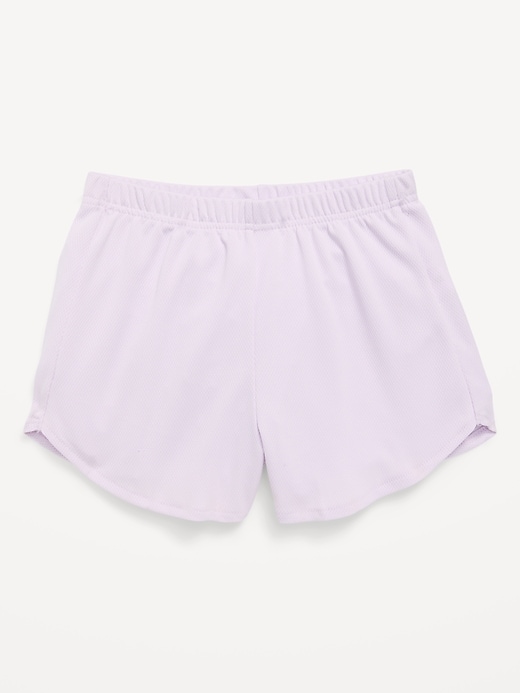 Image number 1 showing, High-Waisted Mesh Dolphin-Hem Shorts for Girls