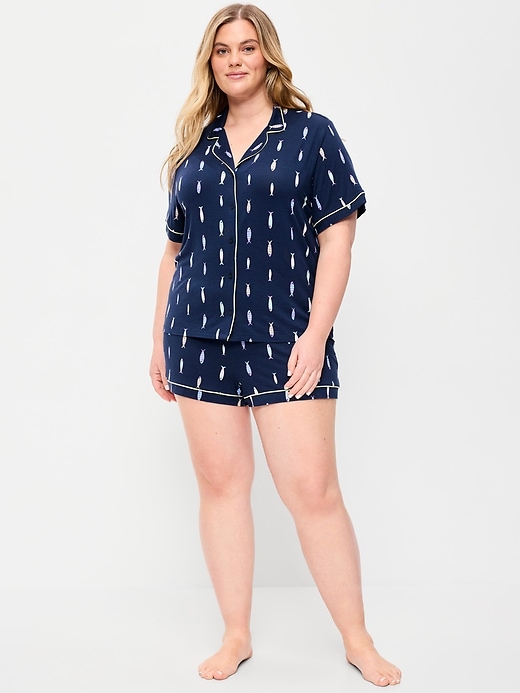 Image number 7 showing, Sunday Sleep Knit Jersey Short Set