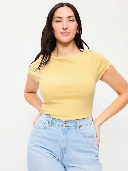 Image number 5 showing, Snug Boatneck T-Shirt