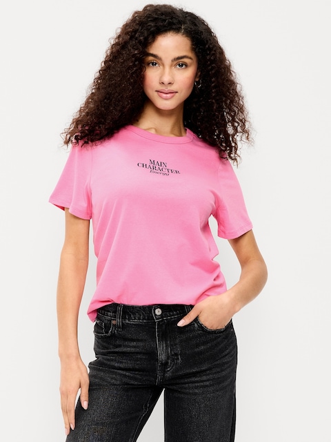 EveryWear Crew-Neck Graphic T-Shirt