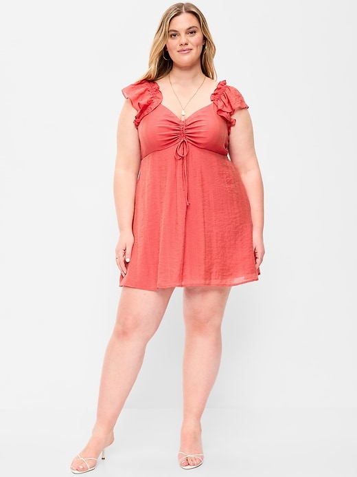 Image number 9 showing, Flutter-Sleeve Fit & Flare Mini Dress