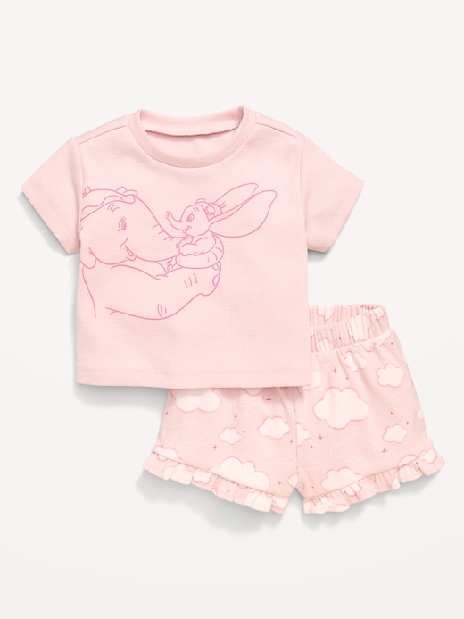 Image number 1 showing, Disney© Dumbo Ribbed T-Shirt and Shorts Set for Baby