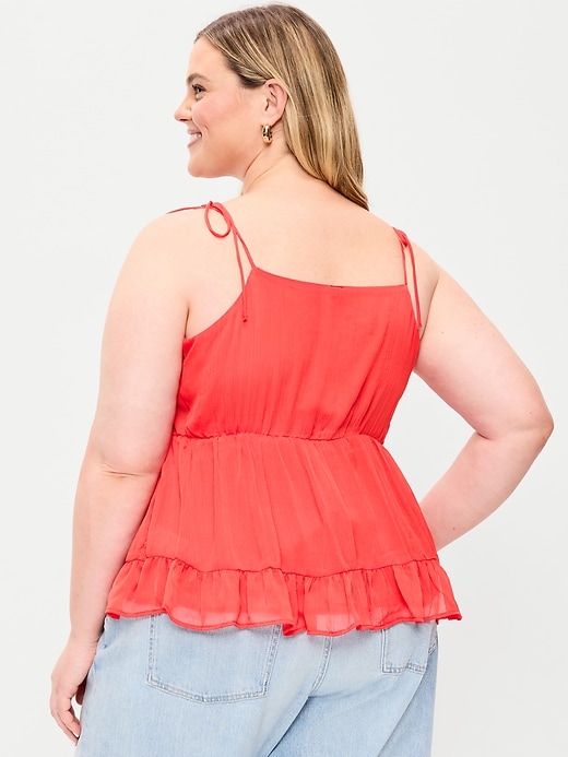 Image number 8 showing, Tie-Strap Tiered Ruffle Top