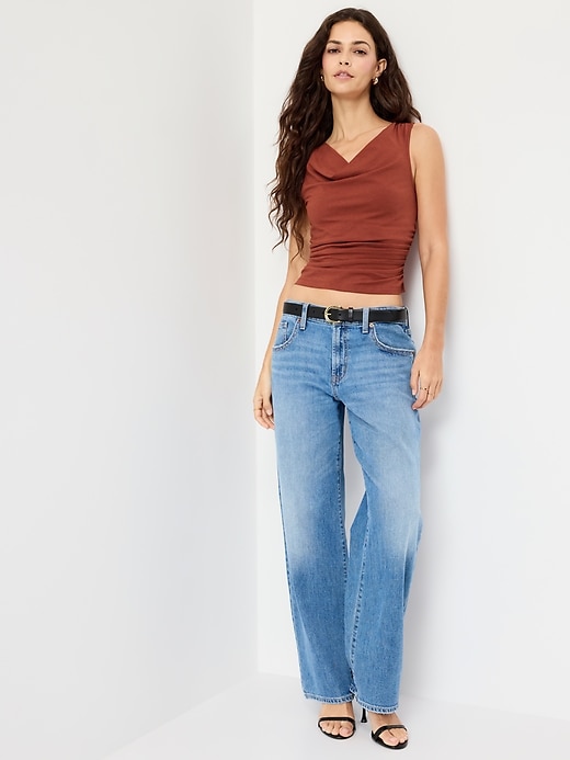 Image number 3 showing, Asymmetrical Side-Cinch Tank Top