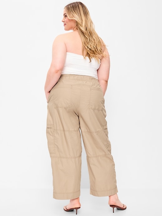 Image number 8 showing, Mid-Rise Pull-On Cropped Utility Pants