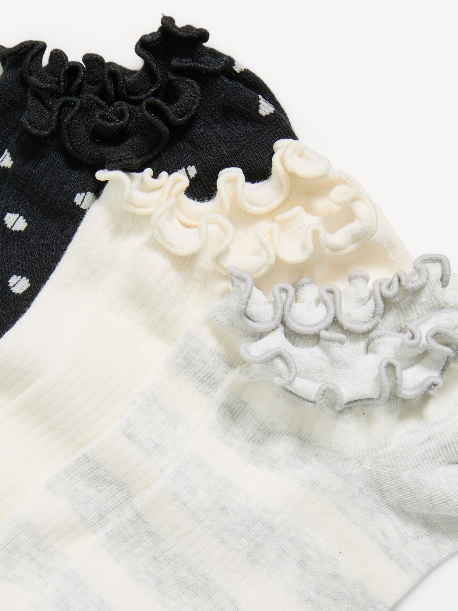 Lettuce-Edge Ankle Socks 3-Pack for Women