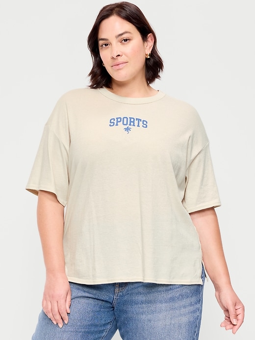 Image number 7 showing, Short-Sleeve Loose Crew-Neck T-Shirt