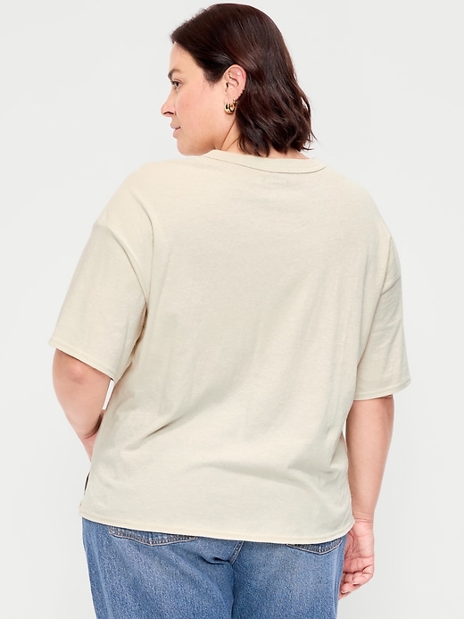 Image number 8 showing, Short-Sleeve Loose Crew-Neck T-Shirt