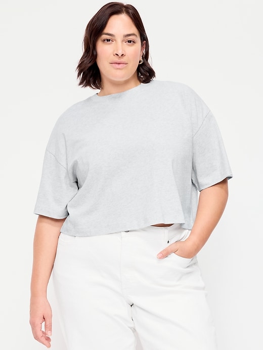 Image number 7 showing, Vintage Crew-Neck Cropped T-Shirt