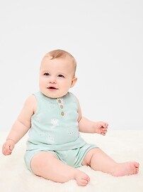 Image number 1 showing, Henley Tank Top and Shorts Set for Baby