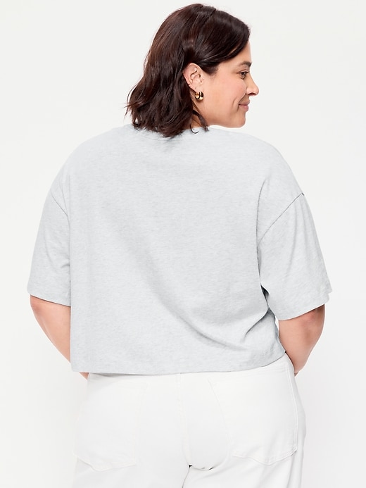 Image number 8 showing, Vintage Crew-Neck Cropped T-Shirt