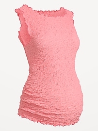 Image number 2 showing, Maternity Texured High-Neck Tank Top