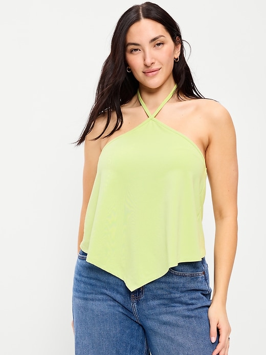 Image number 5 showing, Handkerchief Halter Top