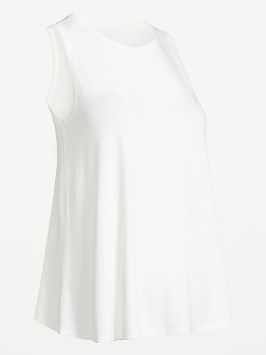 Image number 1 showing, Maternity High-Neck Relaxed Tank Top