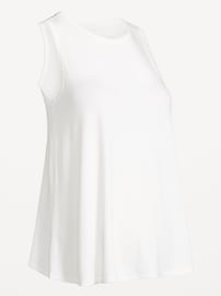 Image number 1 showing, Maternity High-Neck Relaxed Tank Top