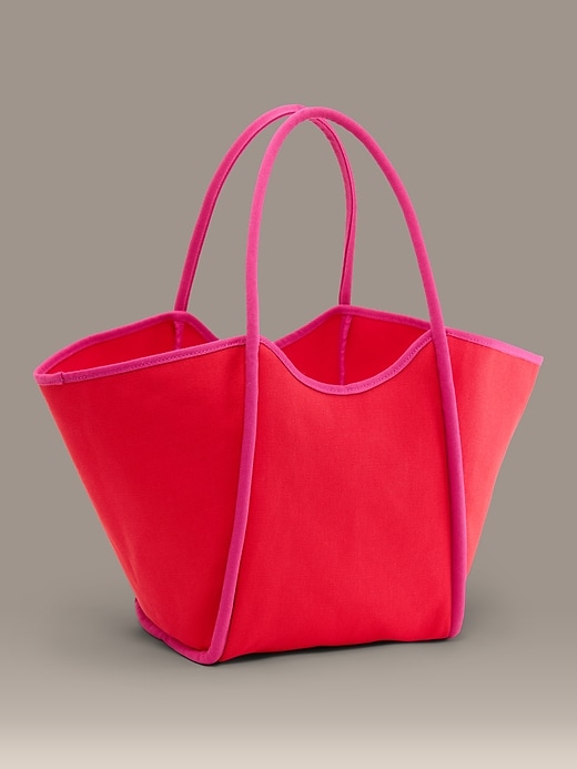 Image number 3 showing, Old Navy x Christopher John Rogers Large Canvas Tote Bag