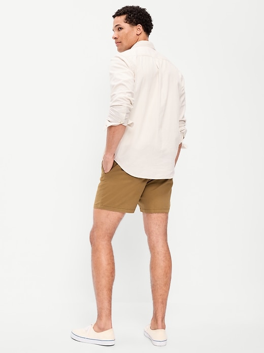 Image number 3 showing, Slim Built-In Flex Rotation Chino Shorts -- 5-inch inseam