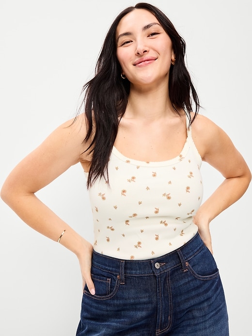 Image number 5 showing, Pointelle Cami Tank Top