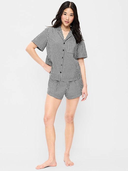 Image number 1 showing, Poplin Pajama Short Set