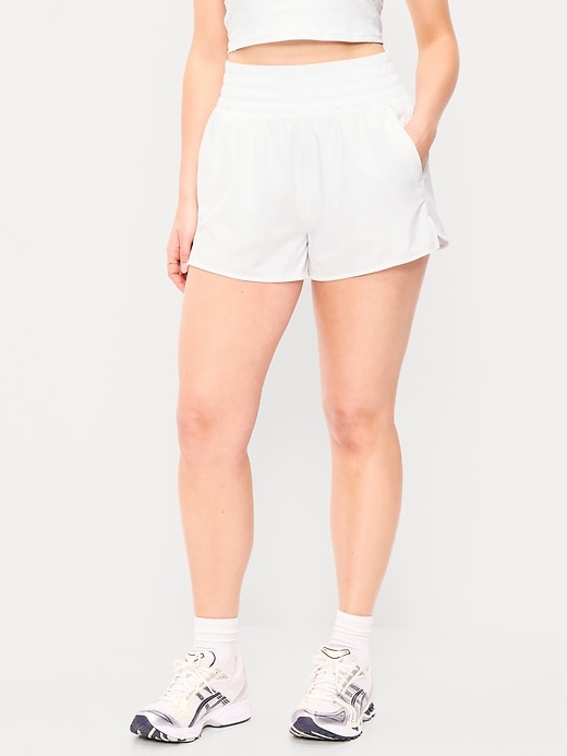 Image number 3 showing, Extra High-Waisted Crinkle Run Shorts -- 3-inch inseam