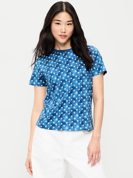 Image number 1 showing, EveryWear Crew-Neck Printed T-Shirt