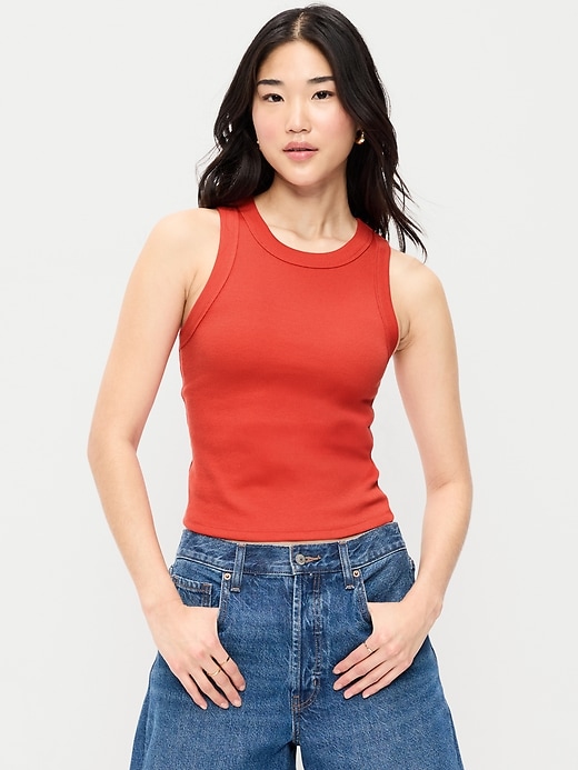 Image number 1 showing, Snug Crop Tank Top