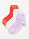 Netted Quarter-Crew Socks 3-Pack for Women - image 2
