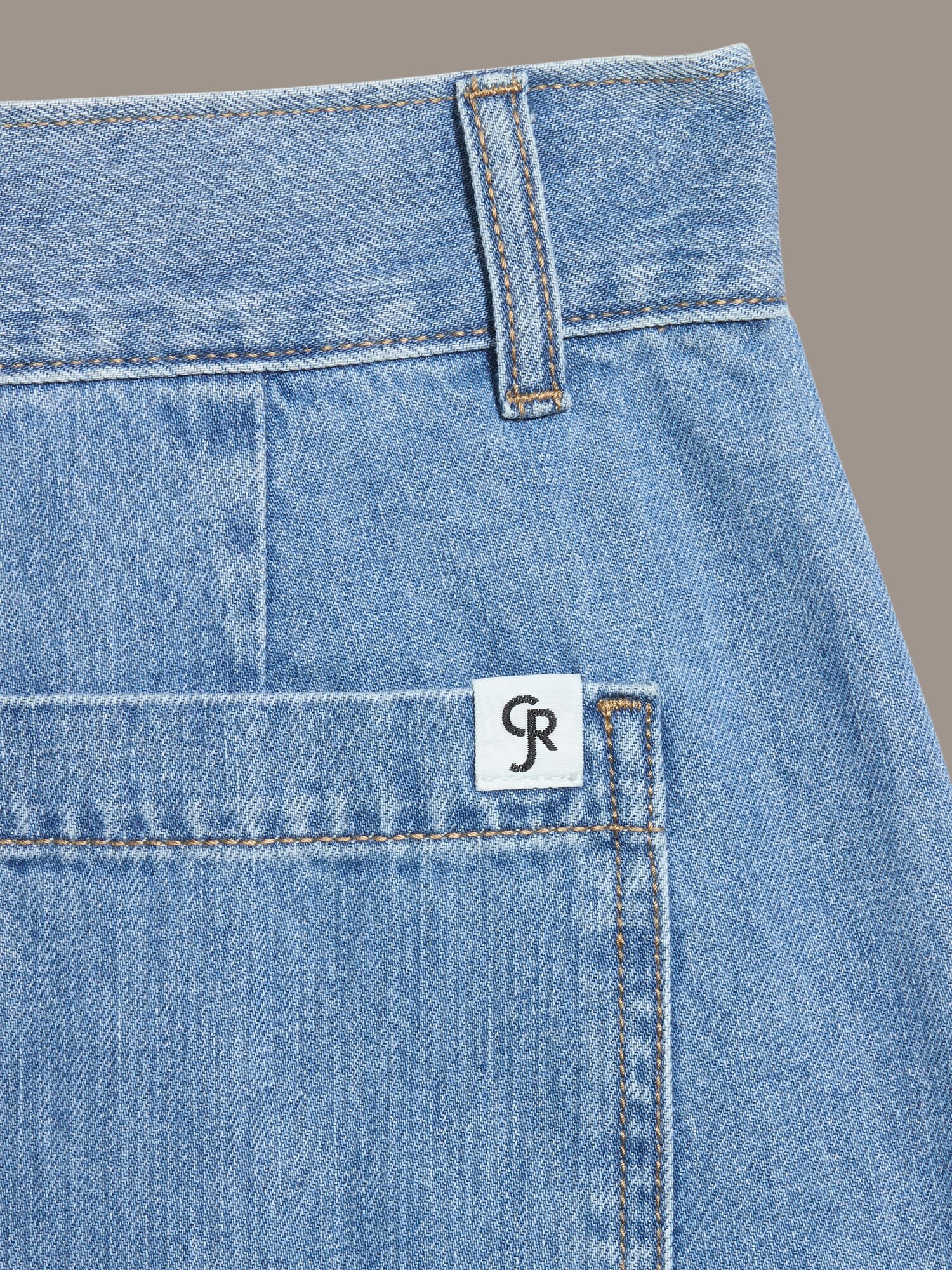Женские брюки Old Navy x Christopher John Rogers High-Waisted Barrel, цвет: Средняя варка — фото 5