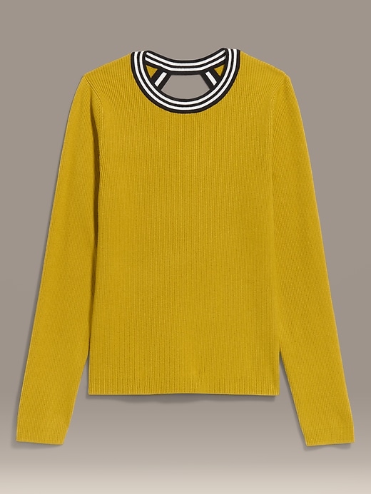 Image number 4 showing, Old Navy x Christopher John Rogers Long-Sleeve Back Keyhole Sweater