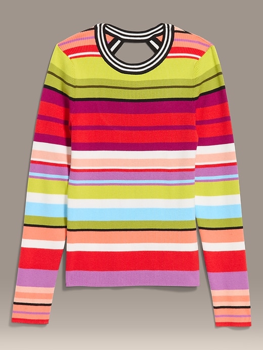 Image number 4 showing, Old Navy x Christopher John Rogers Long-Sleeve Back Keyhole Sweater