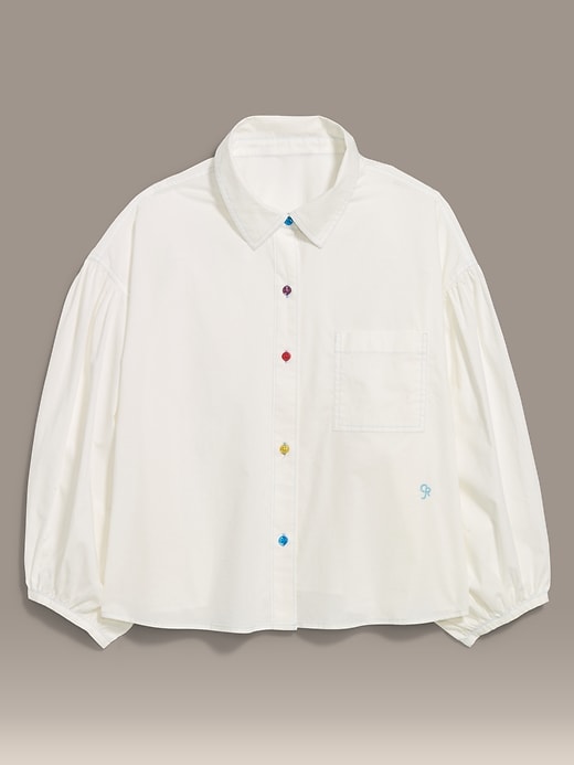 Image number 5 showing, Old Navy x Christopher John Rogers Oversized Button-Down Poplin Shirt