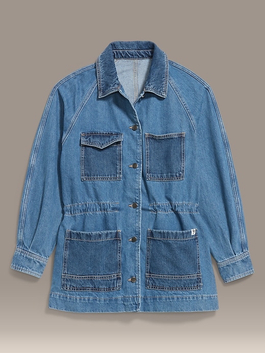 Image number 8 showing, Old Navy x Christopher John Rogers Chore Utility Jean Jacket