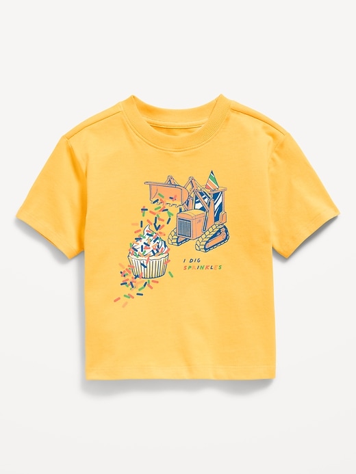 Image number 2 showing, Oversized Short-Sleeve Birthday Graphic T-Shirt for Toddler Boys
