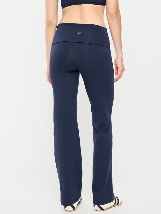 Image number 2 showing, High-Waisted PowerChill Fold-Over Bootcut Leggings