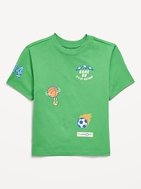 Image number 2 showing, Oversized Short-Sleeve Birthday Graphic T-Shirt for Toddler Boys
